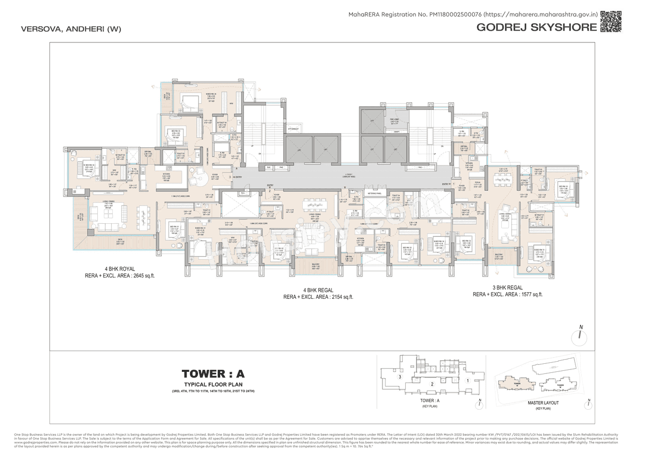 3 BHK Floor Plan